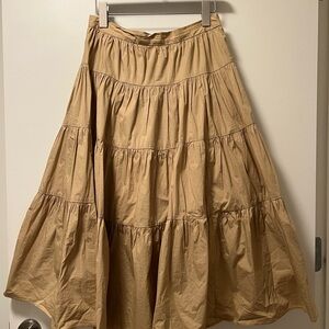Michael Kors A-Line Tan Skirt